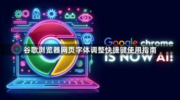 谷歌浏览器网页字体调整快捷键使用指南1