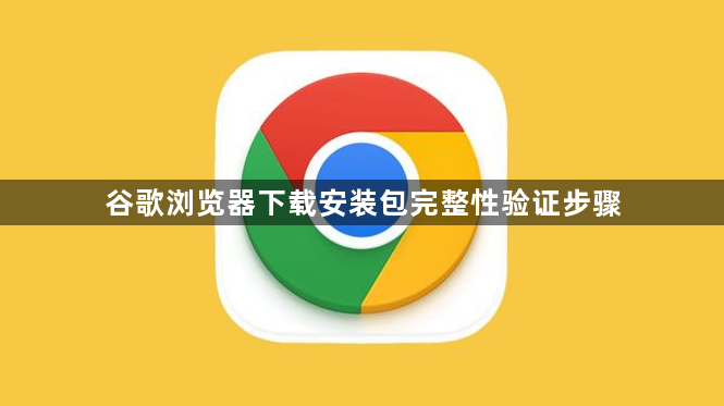 谷歌浏览器下载安装包完整性验证步骤1