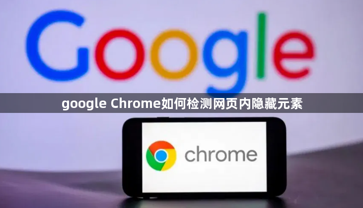 google Chrome如何检测网页内隐藏元素1
