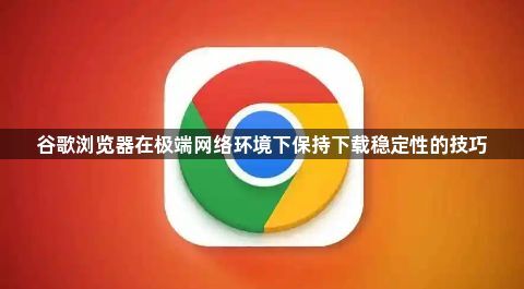 谷歌浏览器在极端网络环境下保持下载稳定性的技巧1