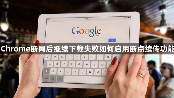 Chrome断网后继续下载失败如何启用断点续传功能1