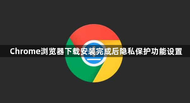 Chrome浏览器下载安装完成后隐私保护功能设置1
